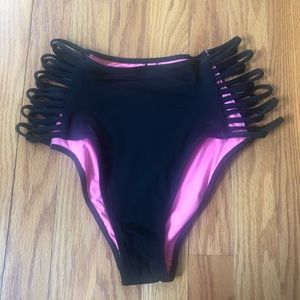 High waisted bikini bottoms